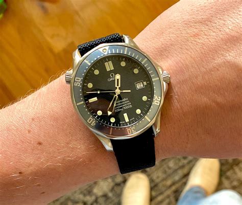 omega seamaster canvas strap